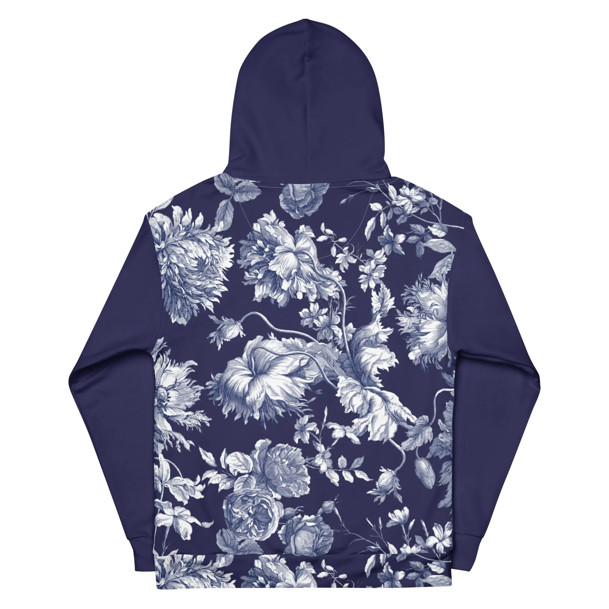 Navy Toile Hoodie