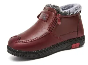 NEW Orthopedic Women Boots arch Support Warm Waterproof Ankle Boots, Red, Sz 7.5