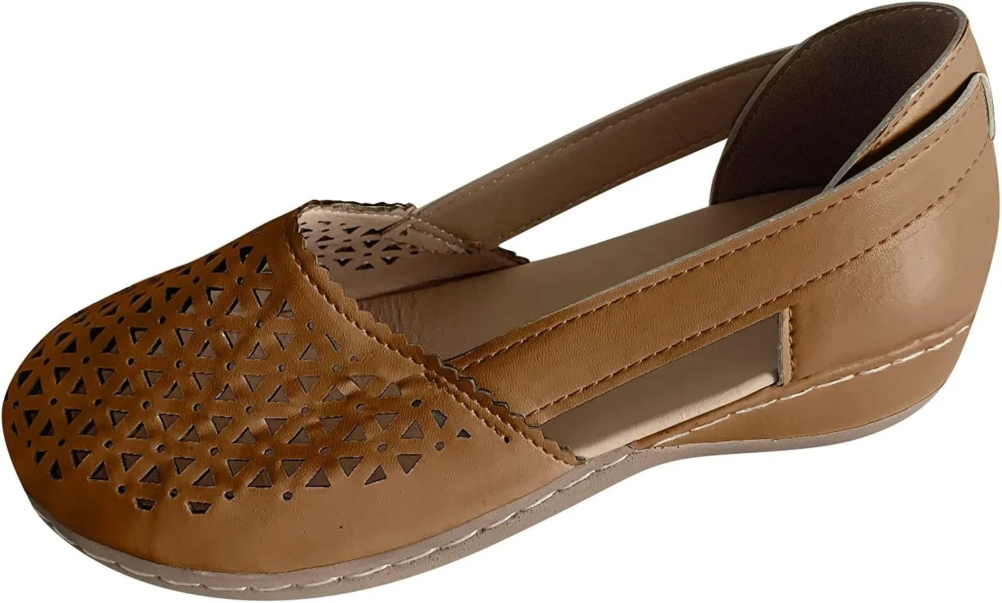 NEW Women Size 8.5 Sandals Outdoor Shoes Thick-Soled Breathable Women's Sandals Leisure Casual Fashion Women's Sandals, Brown, Sz 8.5