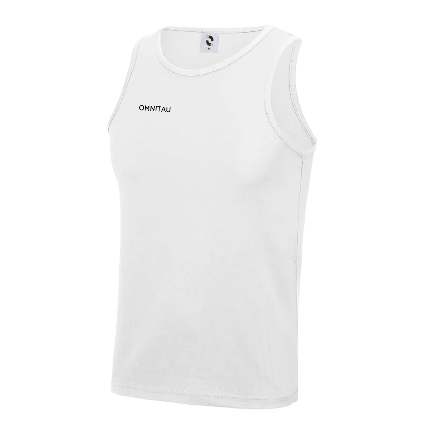 Omnitau Kid's Core Crew Neck Athletics Vest - White