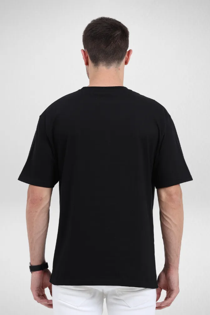 Pack Of 3 Oversized T-Shirts Black Olive Green and Lavender for Men