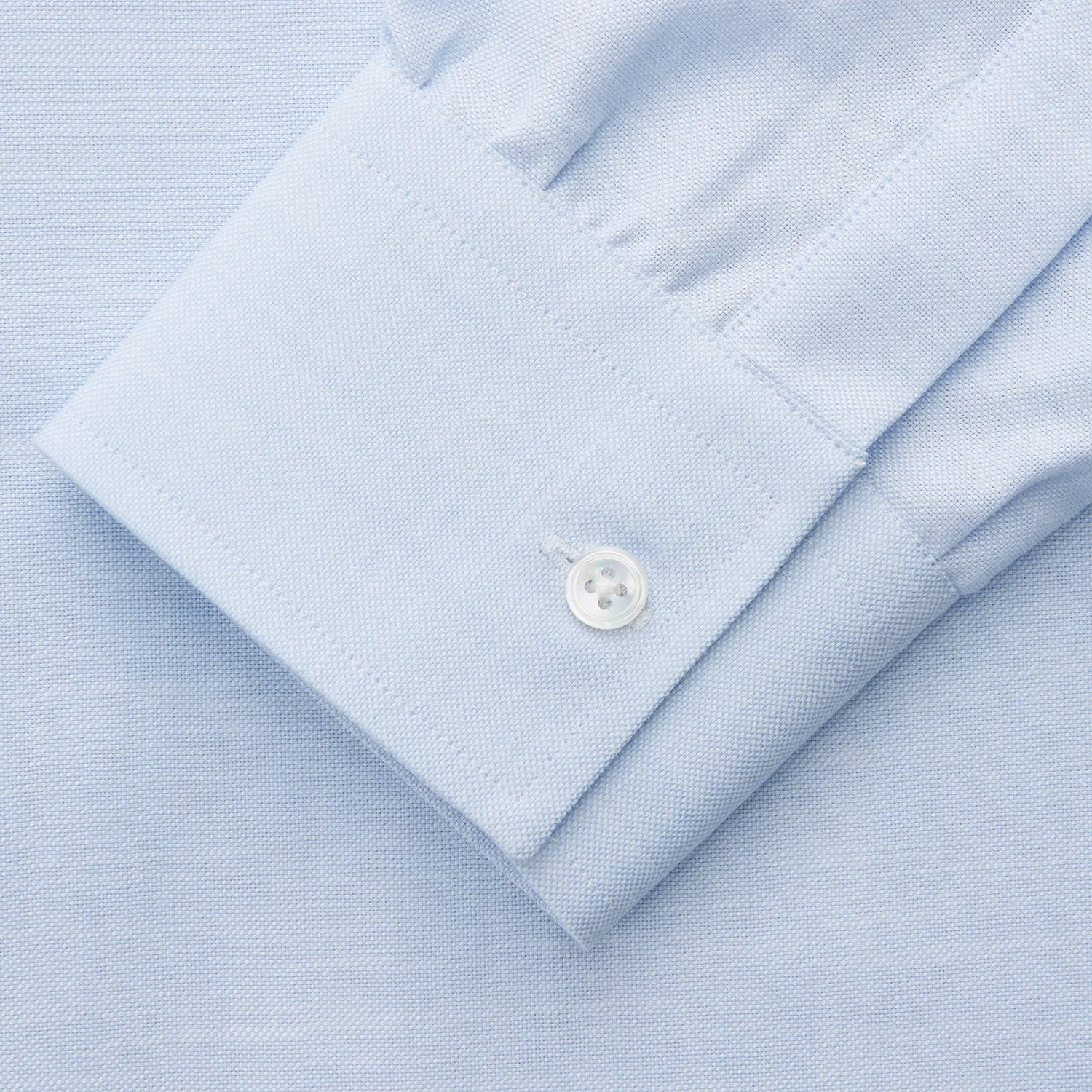 Plain Blue Weekend Fit Chambray Finch Shirt With Derby Collar And Chest Pocket
