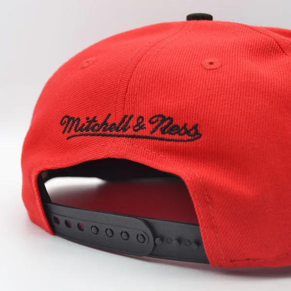 Portland Trailblazers Mitchell & Ness JUMBOTRON Snapback Hat - Red/Black