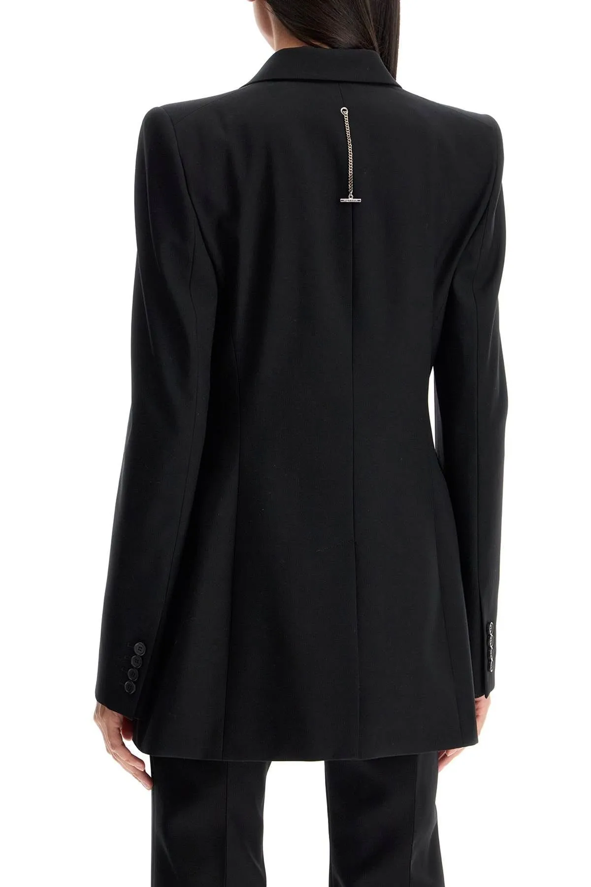 "GABARDINE JACKET WITH CHAIN