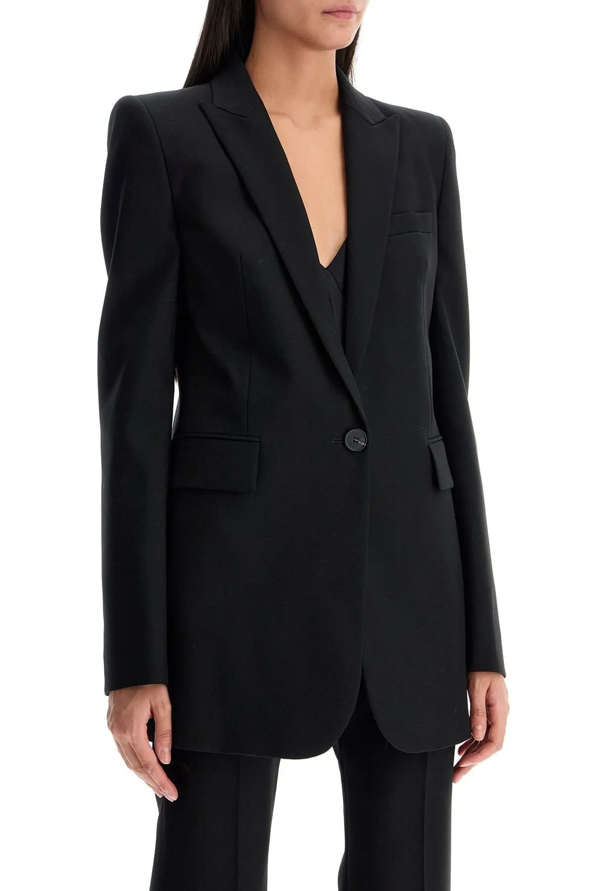 "GABARDINE JACKET WITH CHAIN
