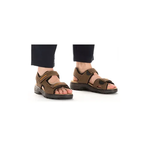 Rieker Mens Trek Sandals- 21760-24 - Tan