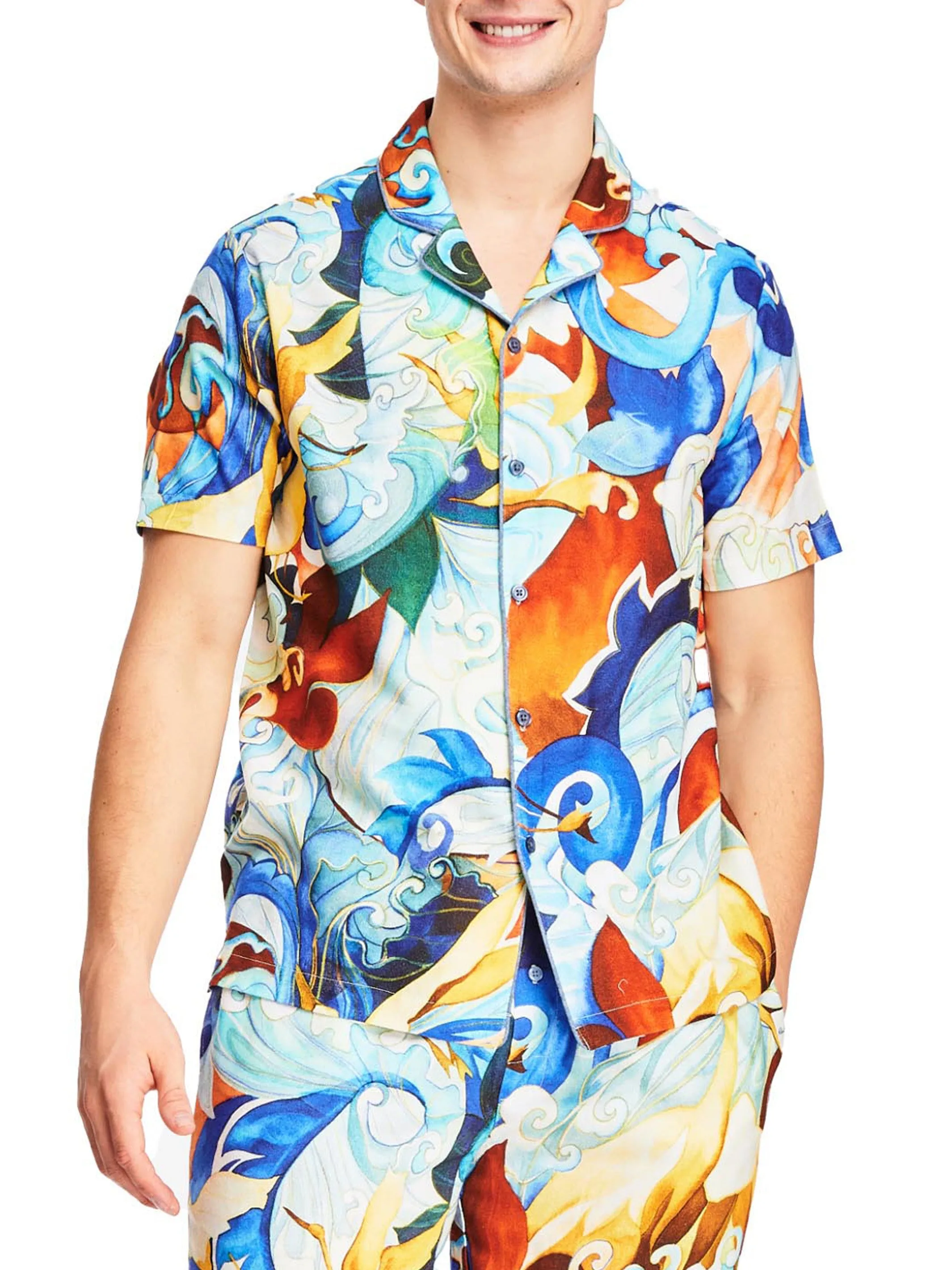 Robert Graham Printed Short Sleeve Top