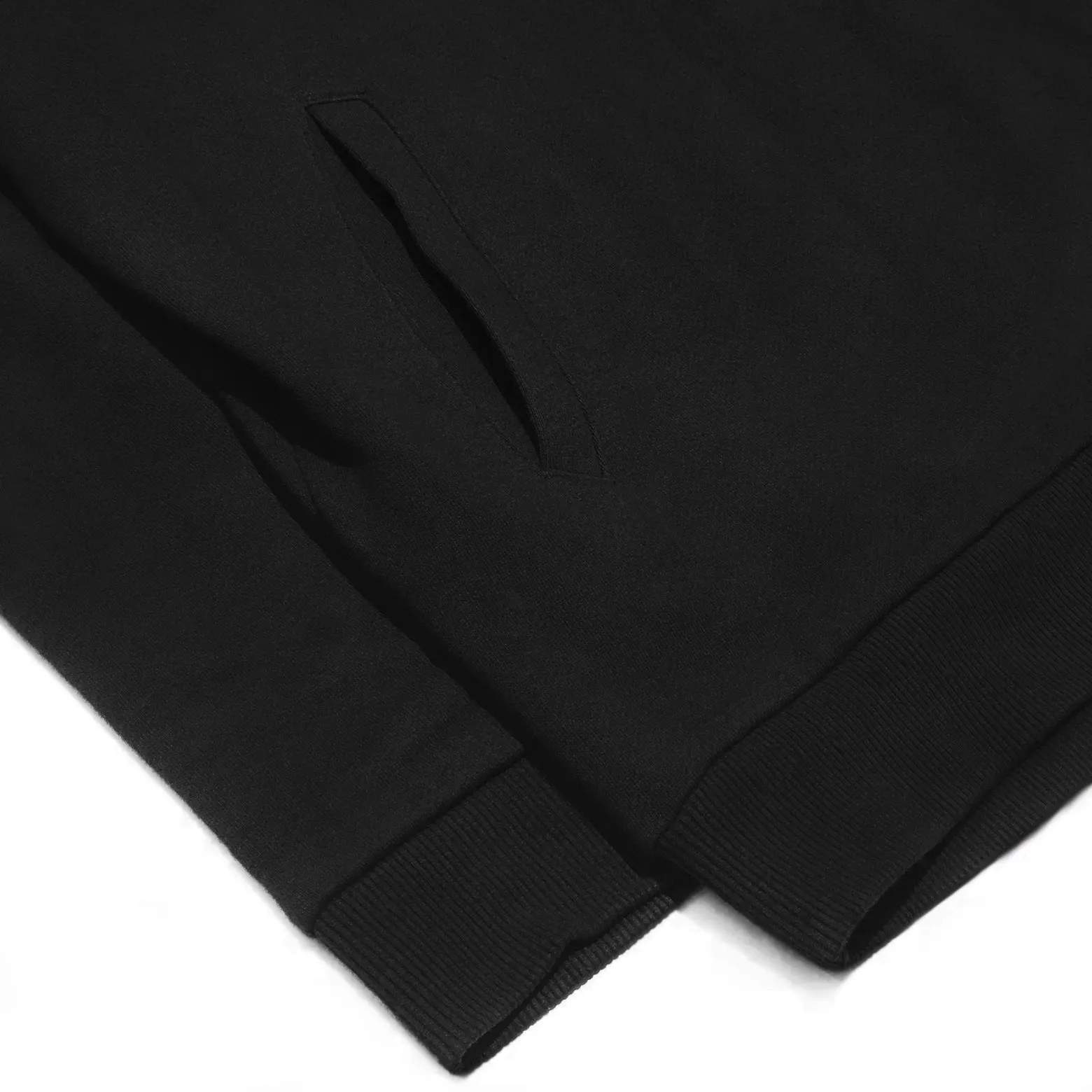 Sabertooth Drop Shoulder Black Pullover Hoodie