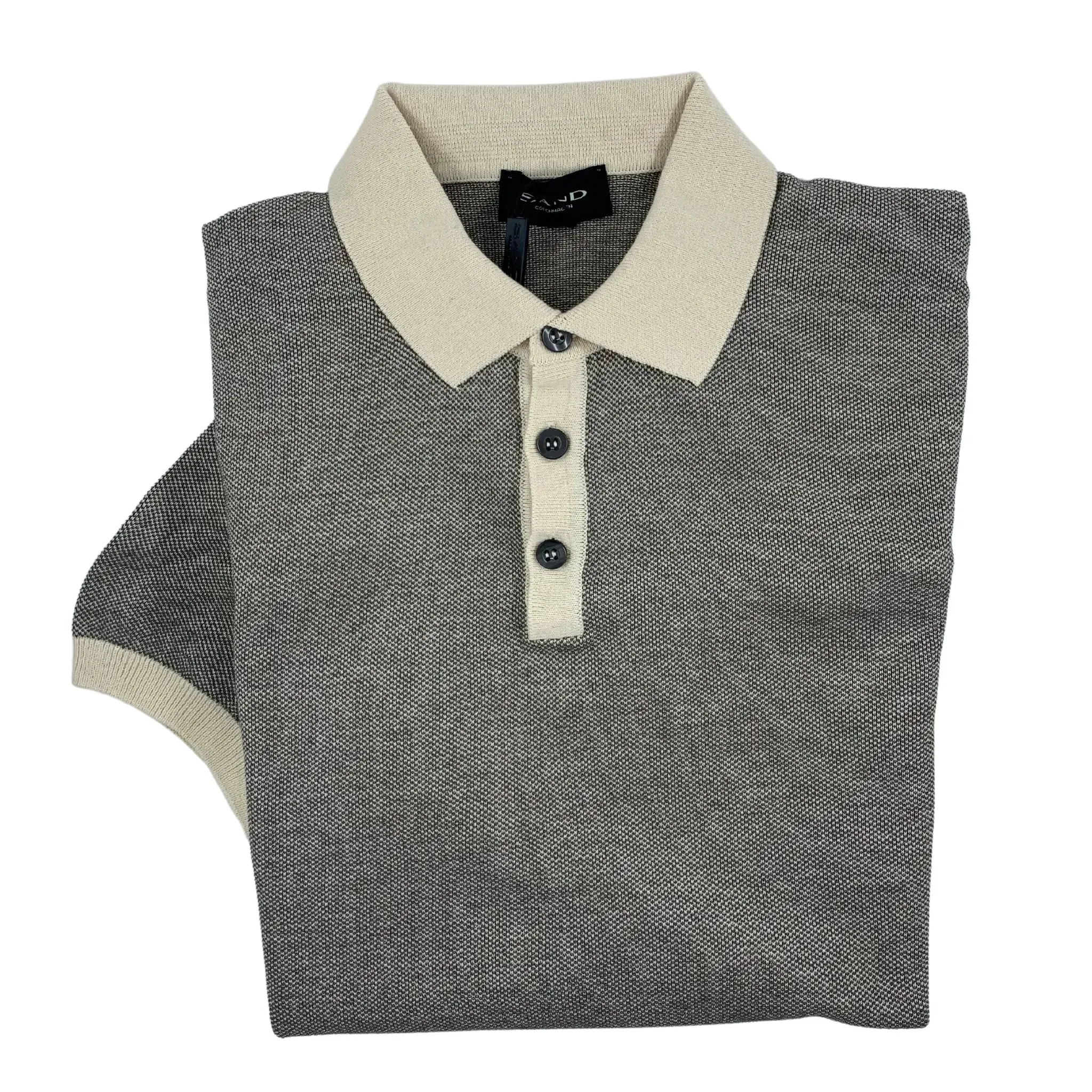 Sand Short Sleeve Neat Polo