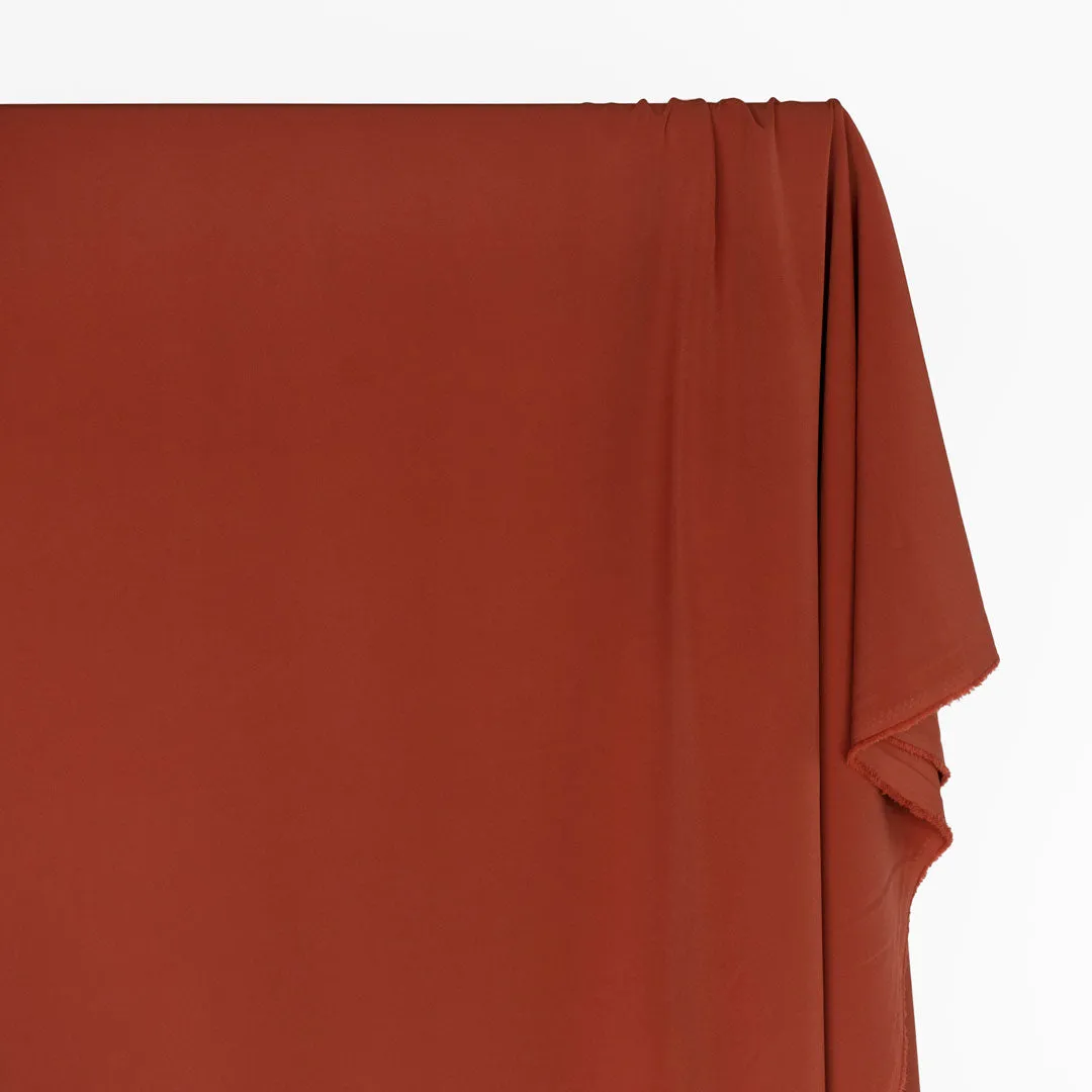 Sculpted Stretch Poly Double Crepe - Paprika