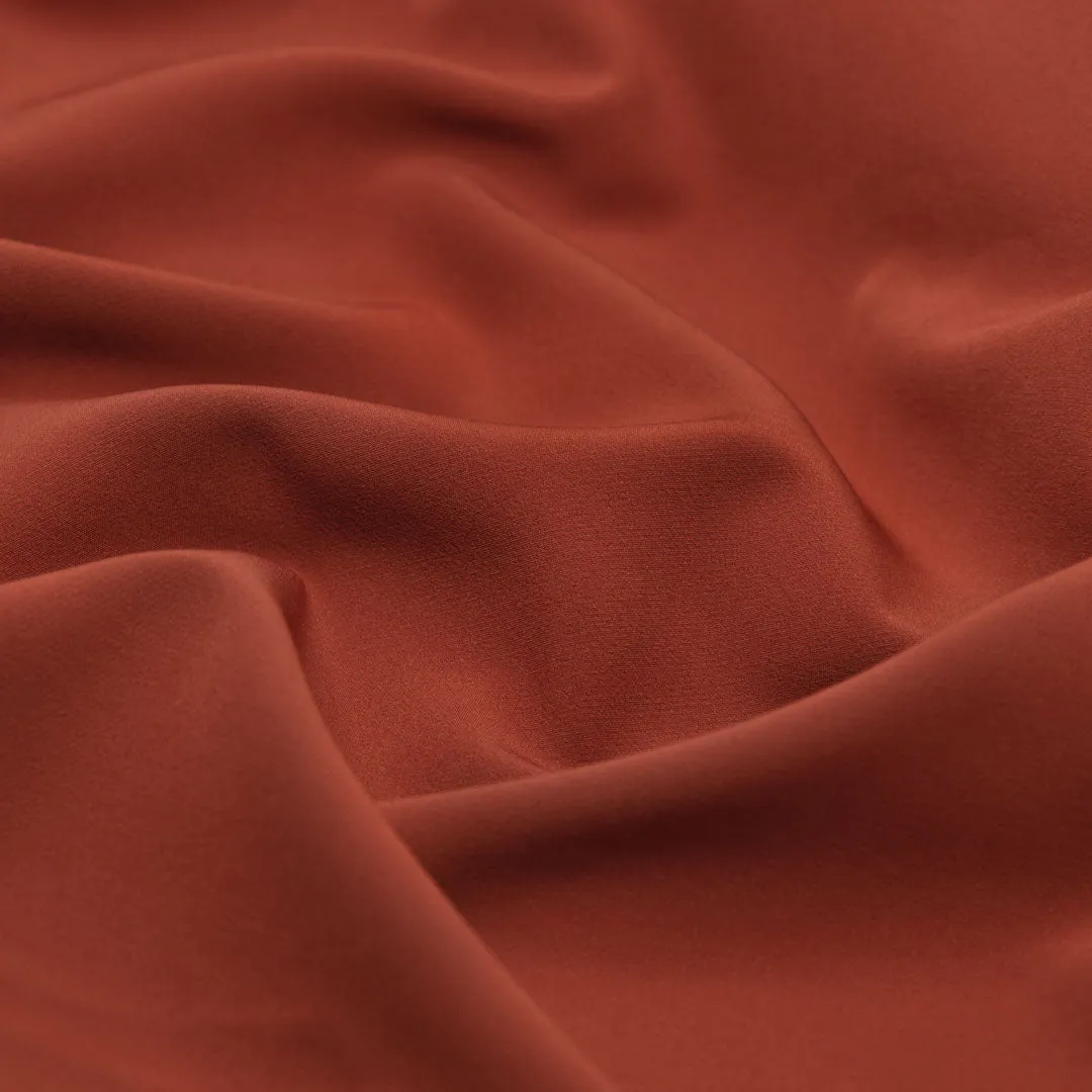 Sculpted Stretch Poly Double Crepe - Paprika