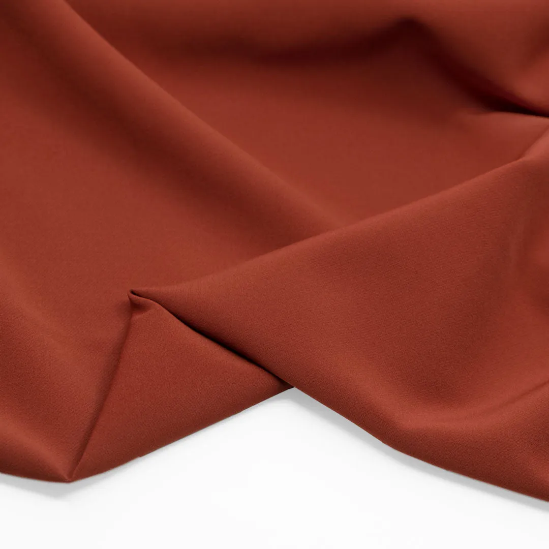 Sculpted Stretch Poly Double Crepe - Paprika