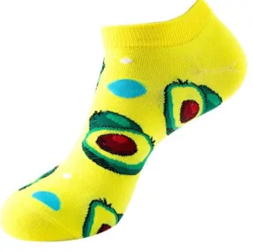 SF1239 Yellow Avocado Low Cut Socks