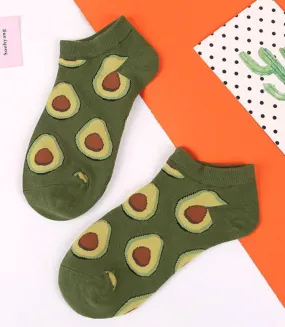 SF284 Green Avocado Low Cut Socks
