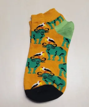 SF448 Golden Yellow Ram Low Cut Socks