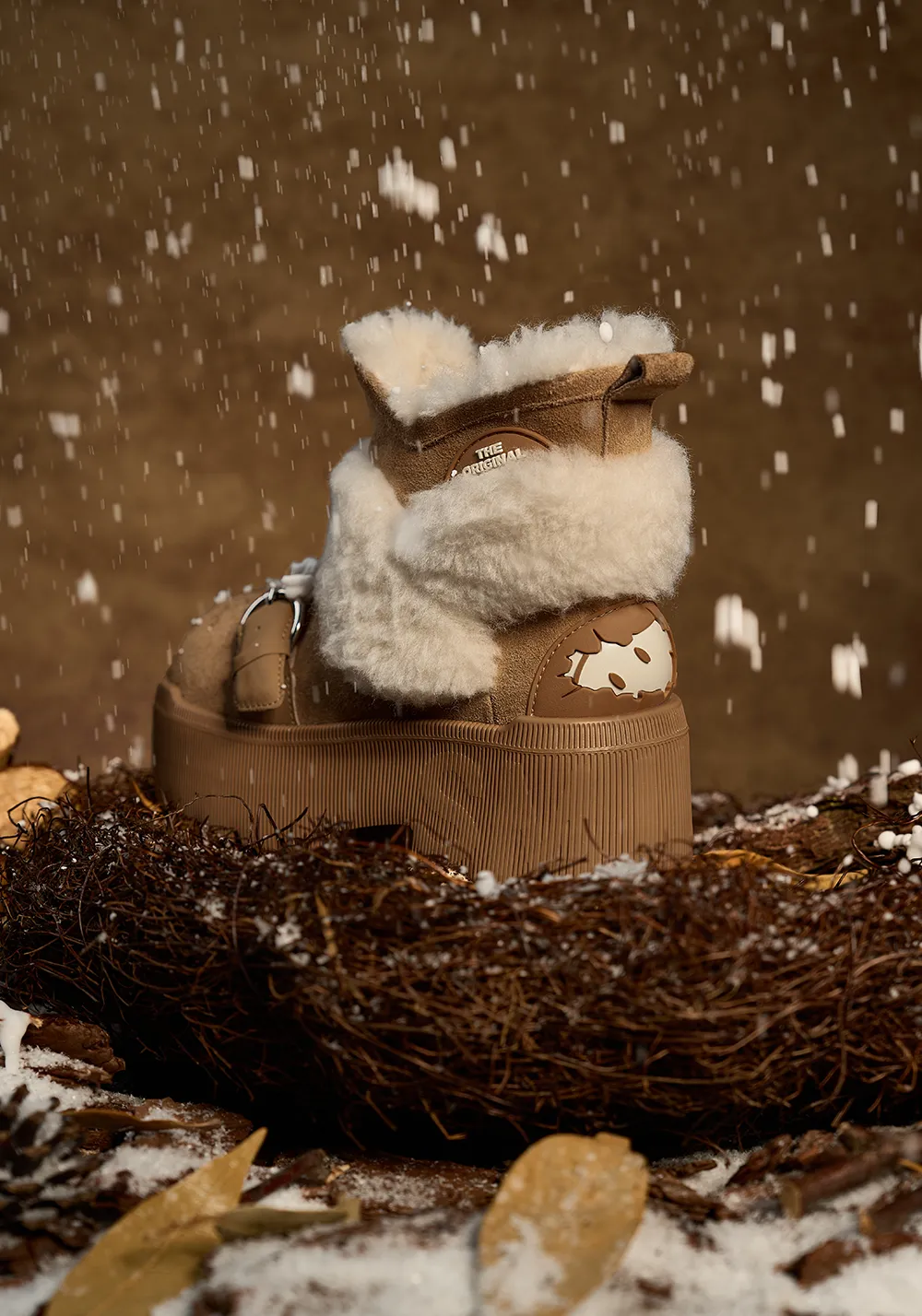 Short Snow Boots-Camel