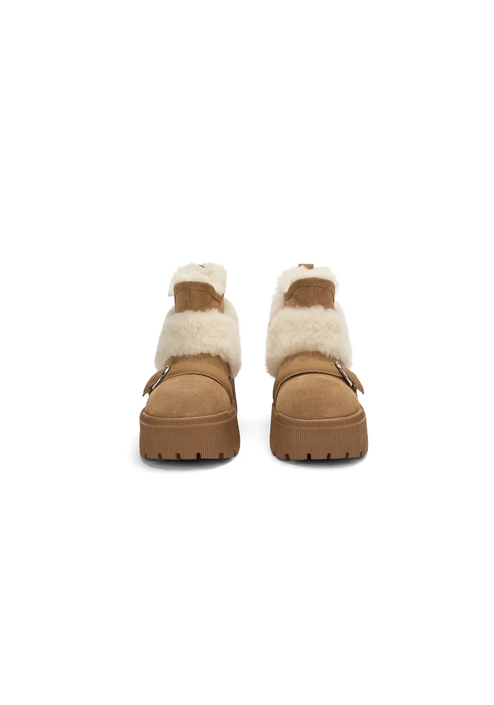 Short Snow Boots-Camel