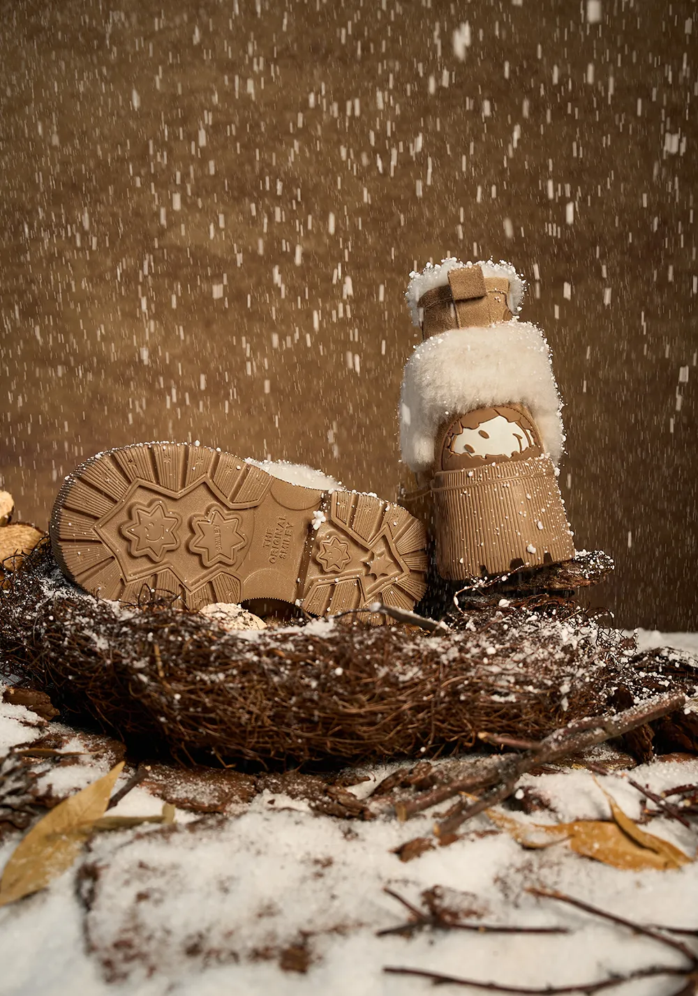 Short Snow Boots-Camel