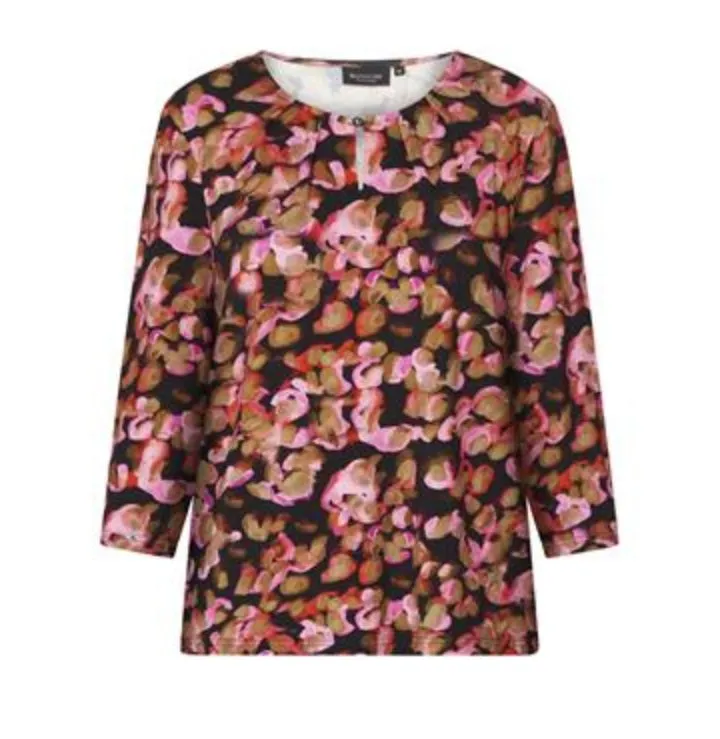 Signature abstract floral print tops