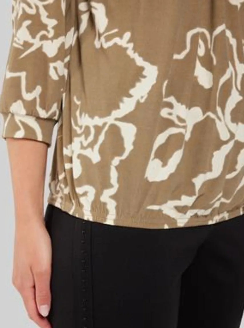 Signature  abstract print tops