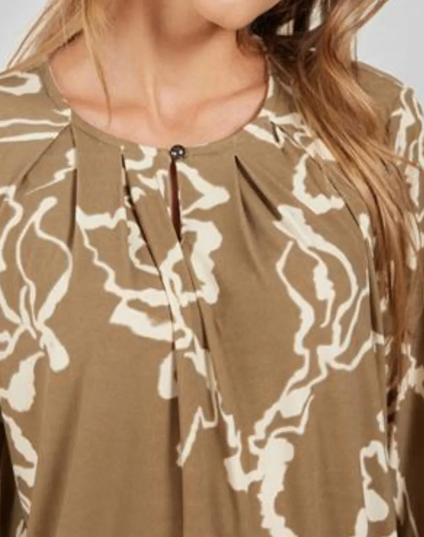 Signature  abstract print tops
