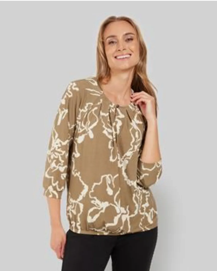 Signature  abstract print tops