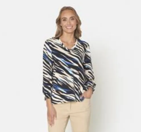 Signature zebra print tops
