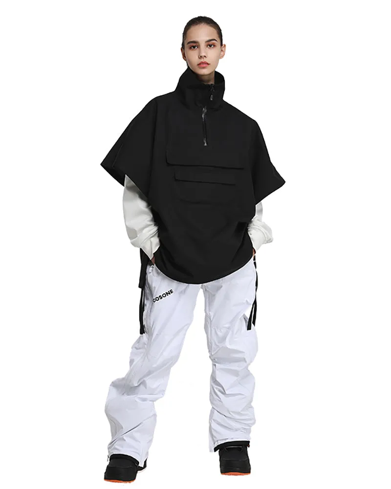 Ski Wear Outdoor Cloak Unisex Baggy Ski Jacket