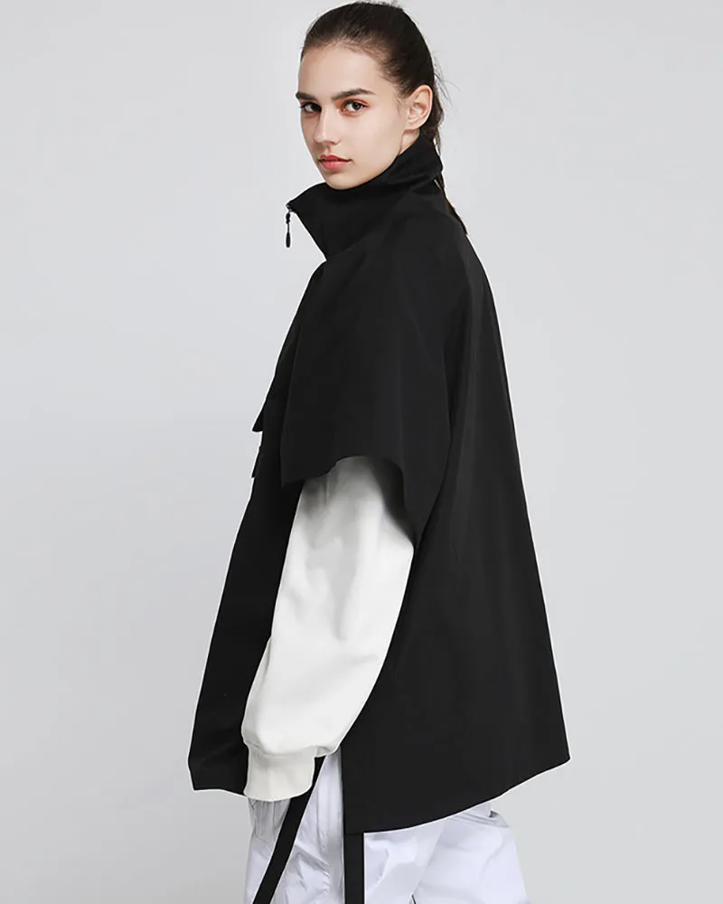 Ski Wear Outdoor Cloak Unisex Baggy Ski Jacket