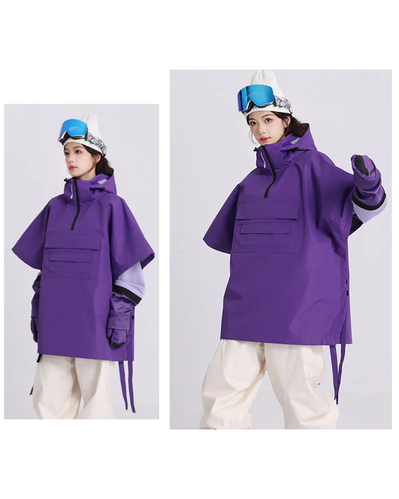 Ski Wear Outdoor Cloak Unisex Baggy Ski Jacket