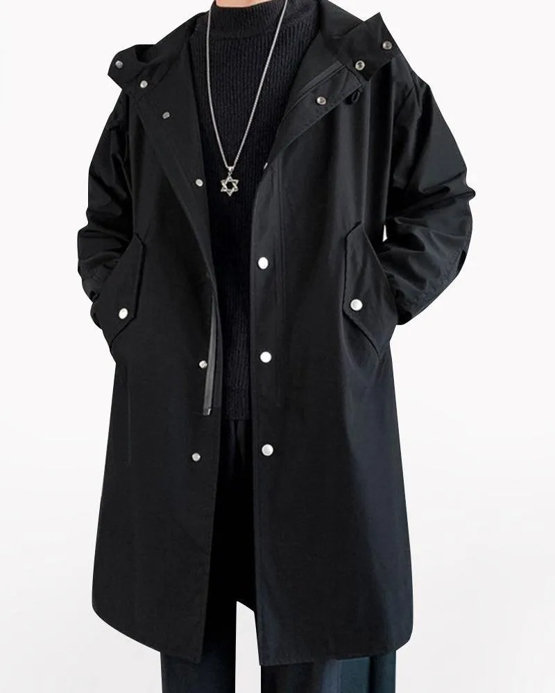 Techwear Outfits Long Jacket Coat