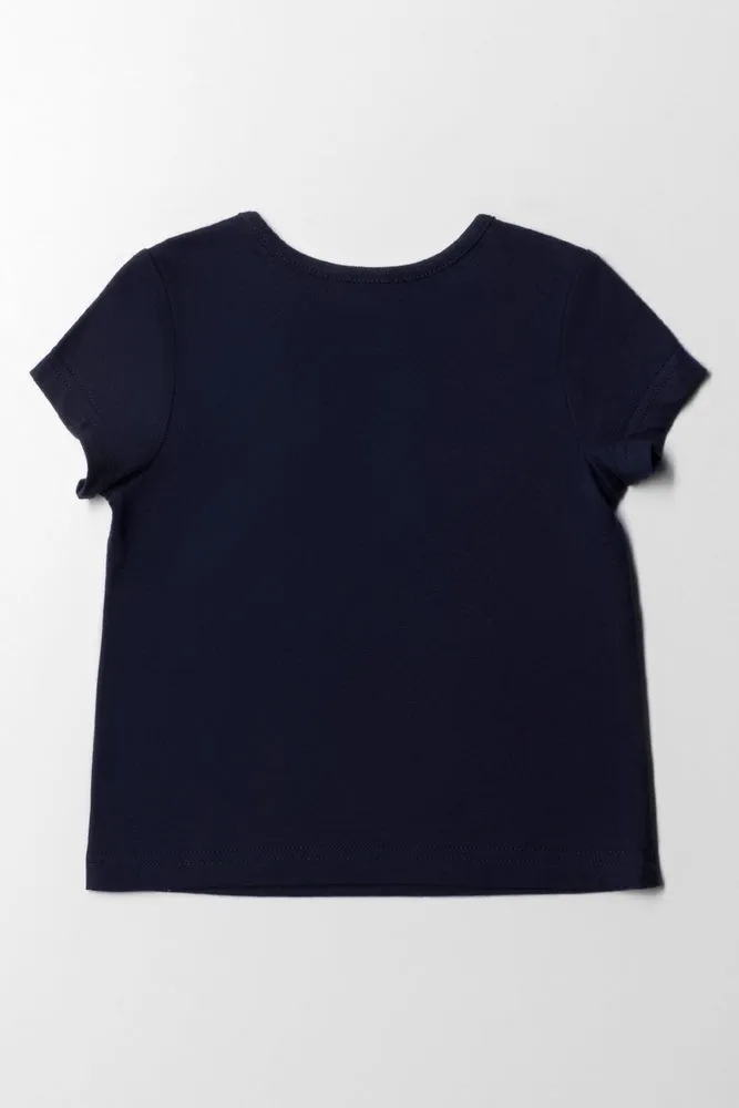 Tg Regular Fit Novelty Tee Navy