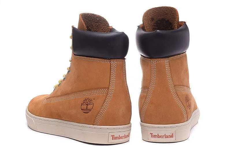 Timberland High Cut Boots Man Shoes Sneakers Wheat White Black