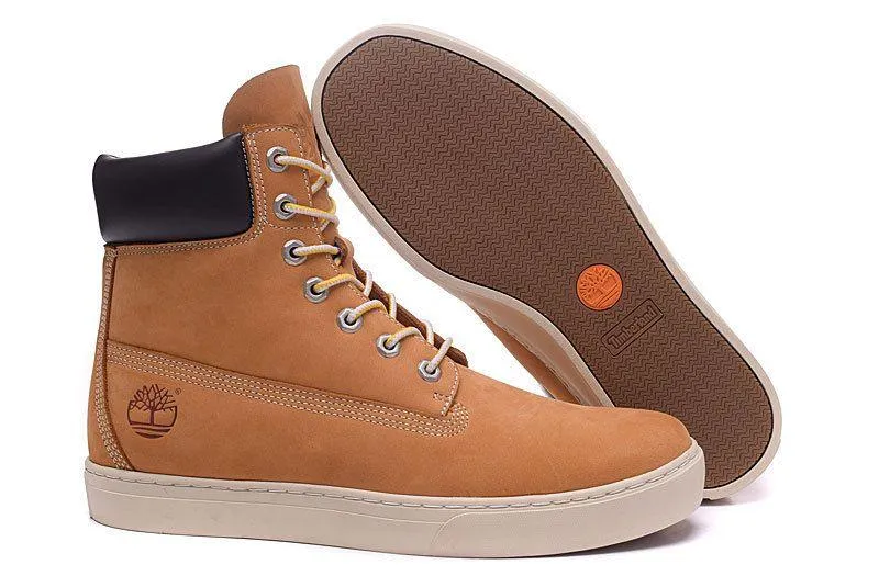 Timberland High Cut Boots Man Shoes Sneakers Wheat White Black