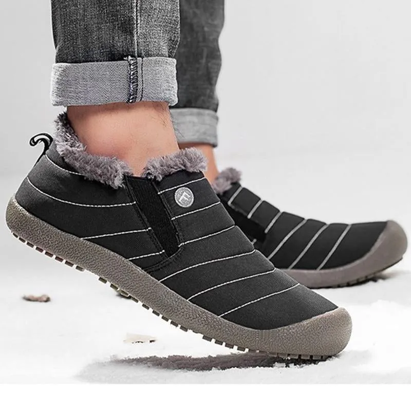 Unisex fur lining ankle boots winter snow boots for women large size snow boots