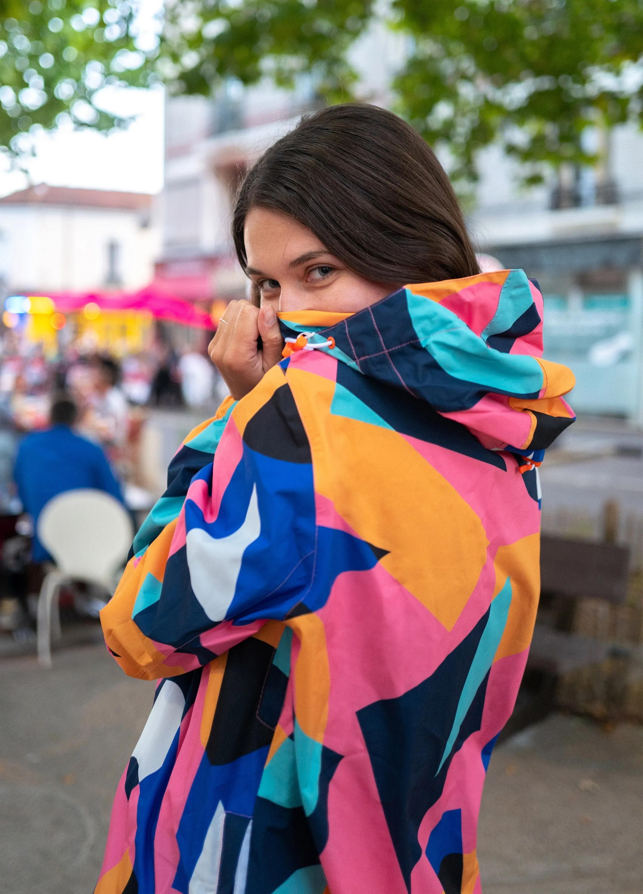 Unisex Urban Waterproof Recycled Jacket, Super Sour