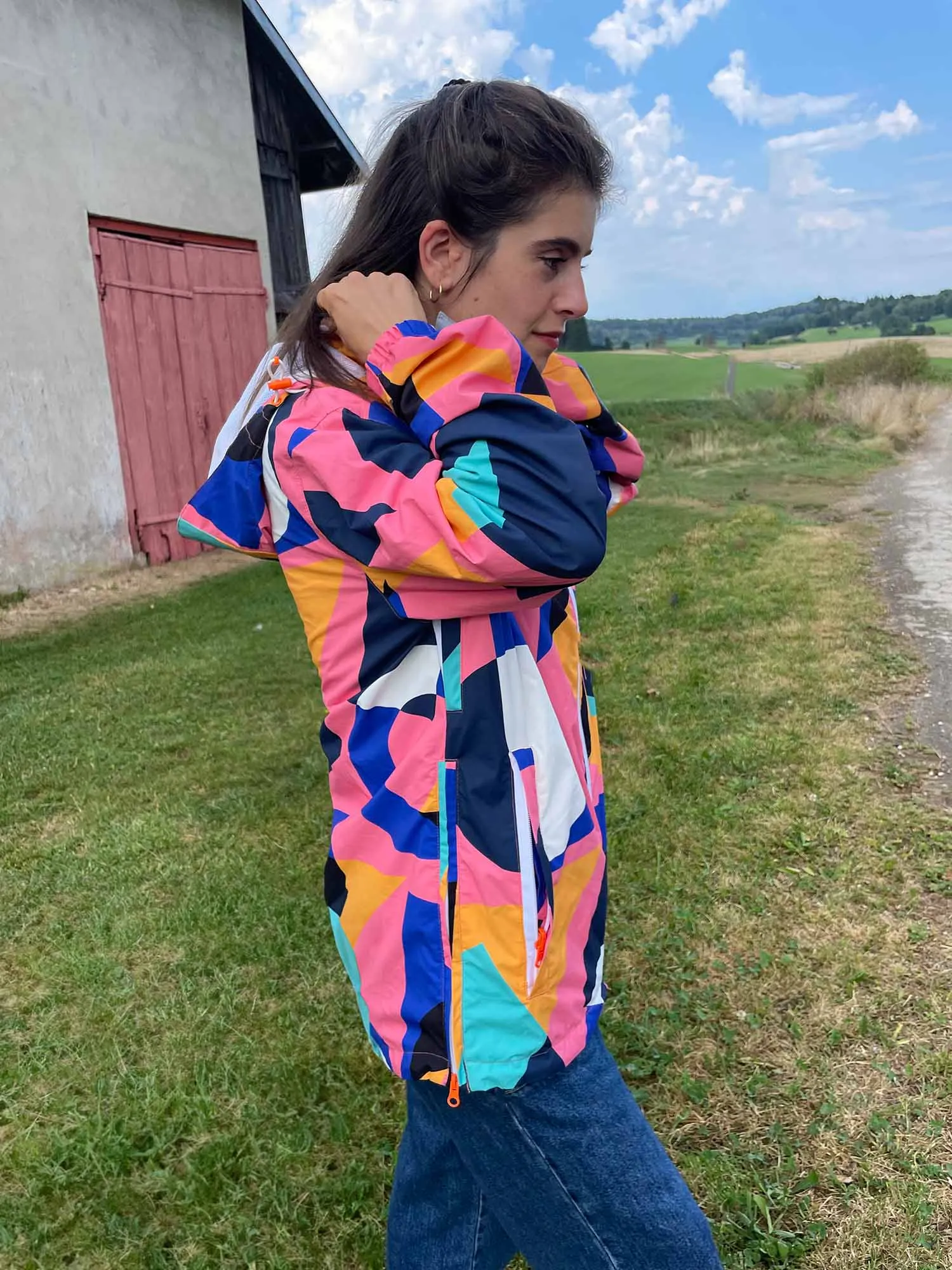 Unisex Urban Waterproof Recycled Jacket, Super Sour