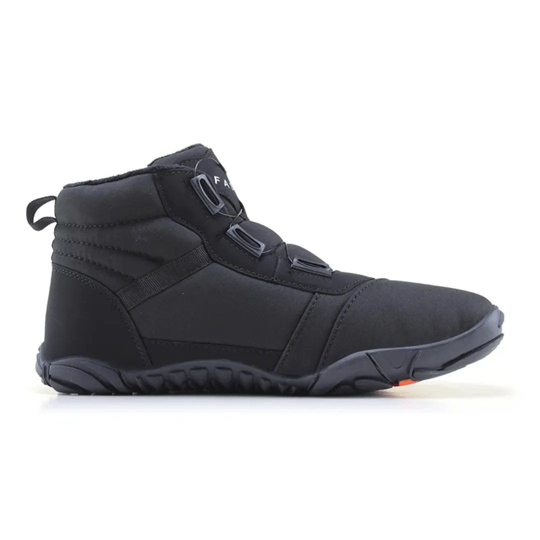 Unisex Winter Barefoot Ankle Boots - Plush Warm, Non-Slip Outdoor Snow Shoes