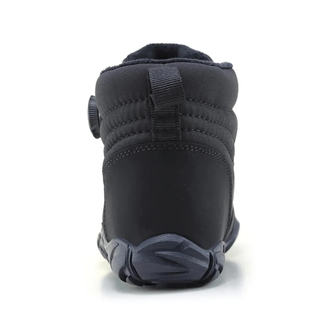 Unisex Winter Barefoot Ankle Boots - Plush Warm, Non-Slip Outdoor Snow Shoes