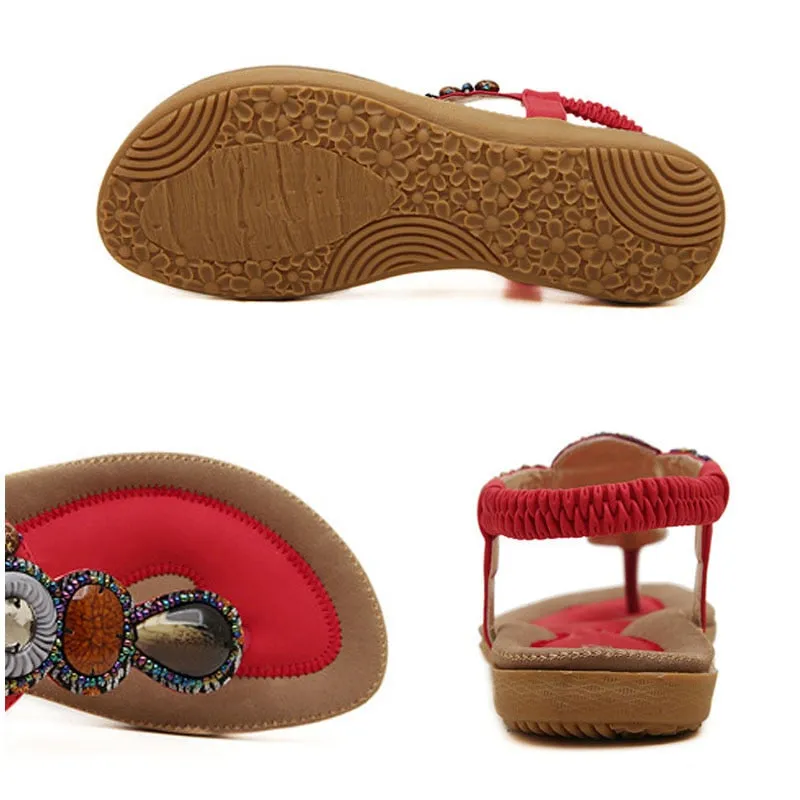 Vanccy Women PU Flip Flops Casual Sandals