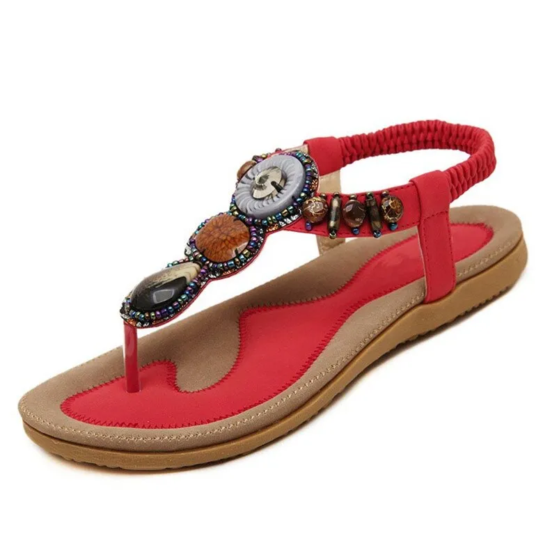 Vanccy Women PU Flip Flops Casual Sandals