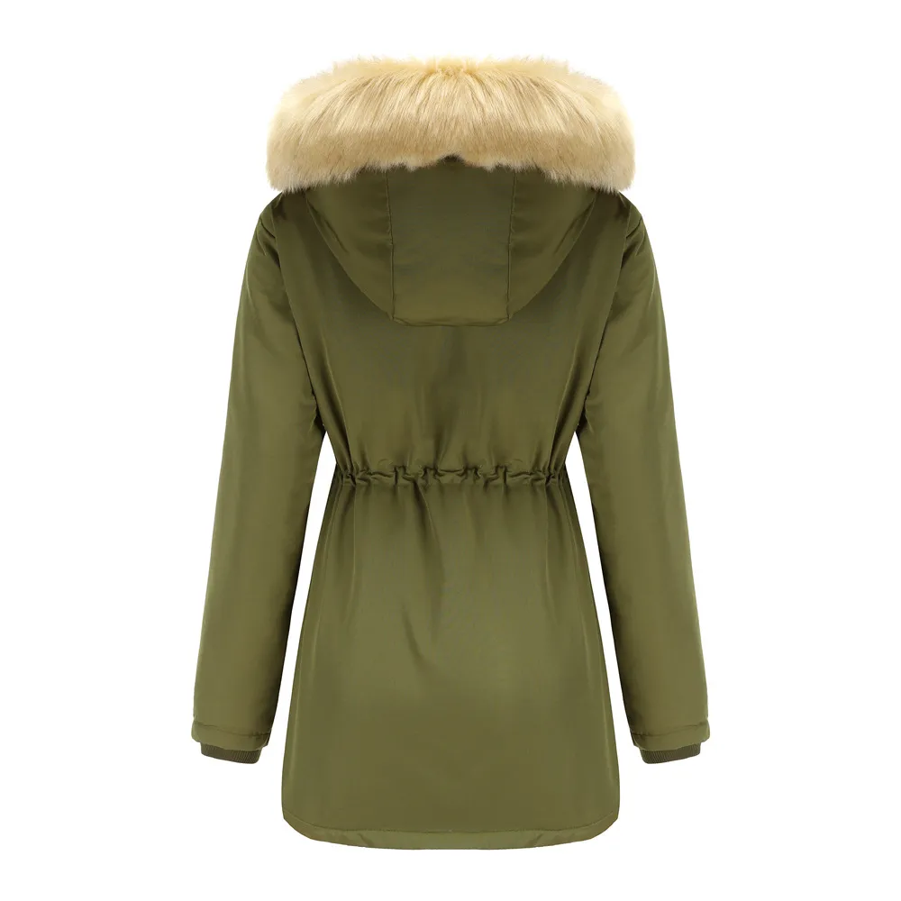 Warm Faux Fur Hooded Jacket