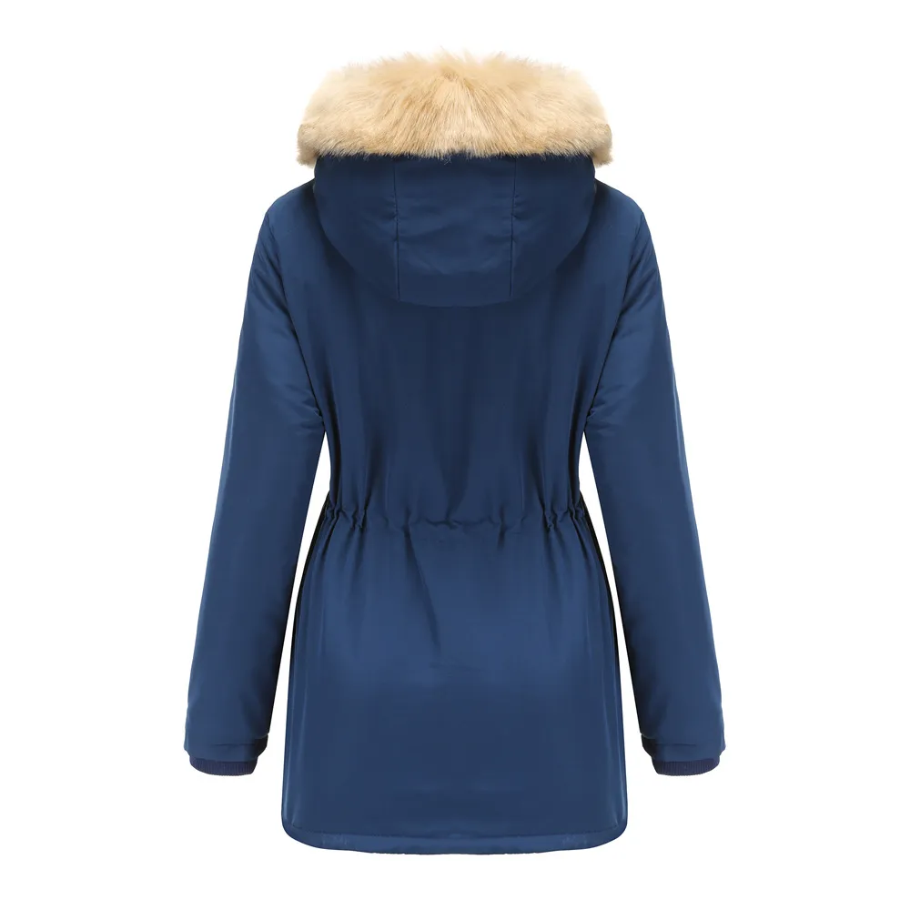 Warm Faux Fur Hooded Jacket