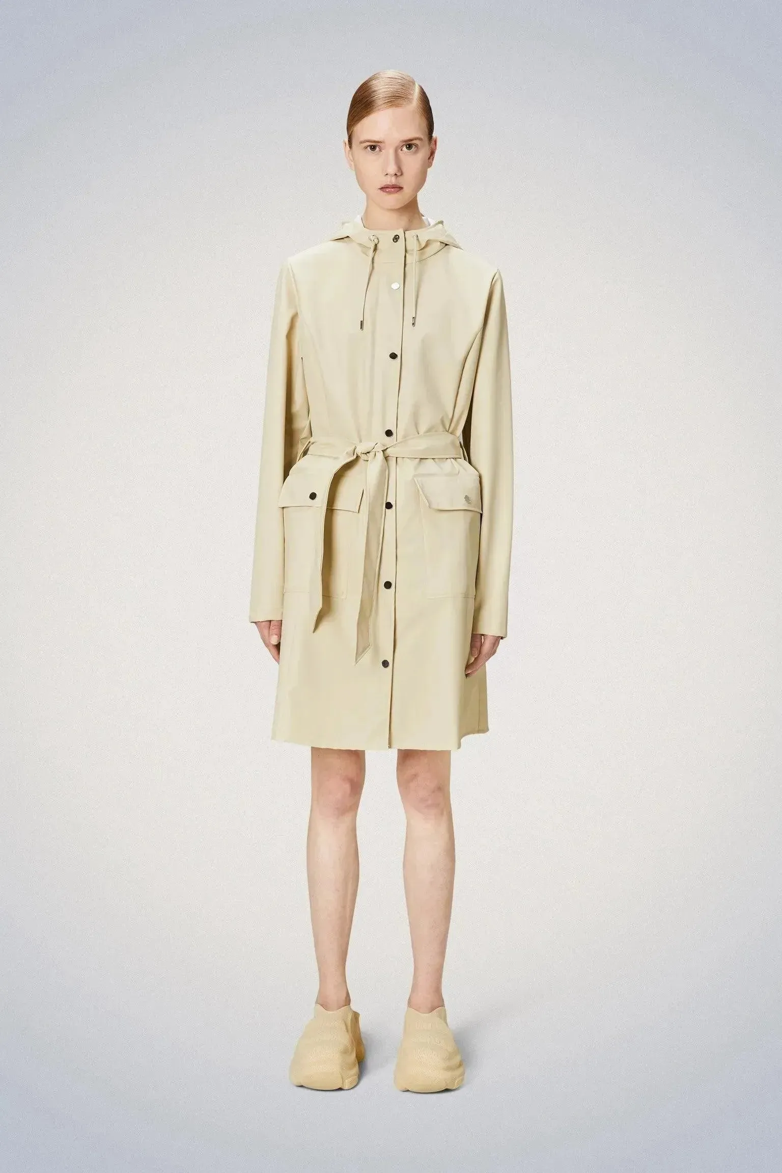 Waterproof Curve Rain Jacket | Dune