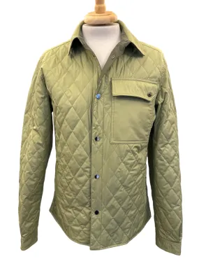 Waterville Nylon Diamond Quilt Shirt Jacket Lime