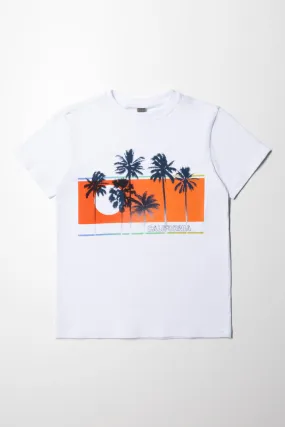 White Printed T-Shirt