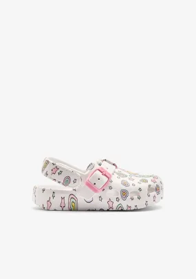 White Unicorn Clog