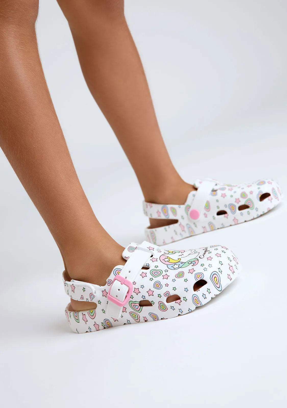 White Unicorn Clog