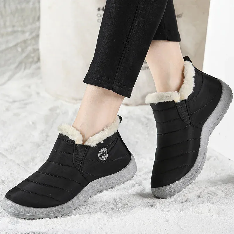 Winter-Ready Women's Ankle Boots – Waterproof, Warm, and Cozy Fur Lined Snow Boots