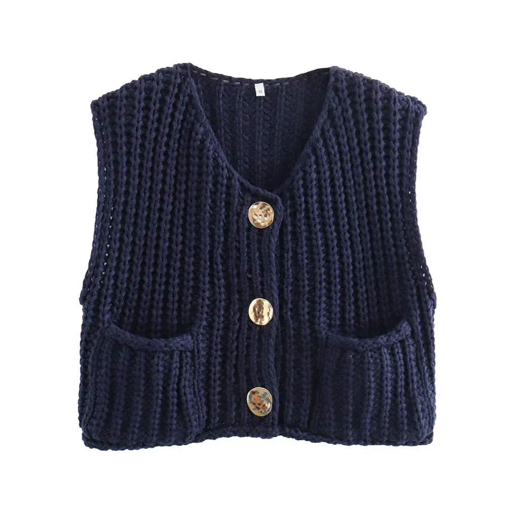 Women Button-Front Knit Vest - Your Transitional Layering Piece